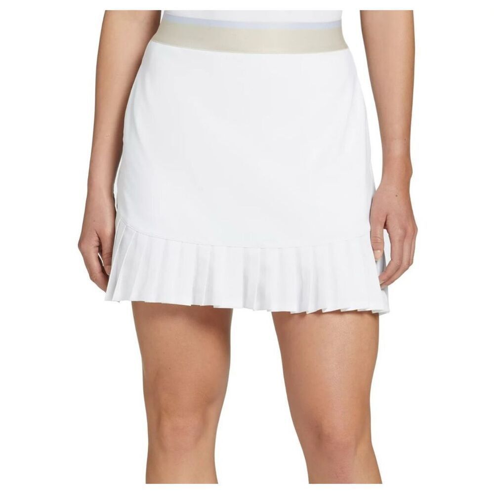 Walter Hagen Women's 16” Clubhouse Pleat Bottom Skort Pure White size L NWT